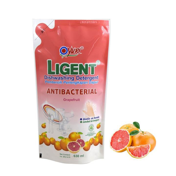 YURI LIGENT GRAPEFRUIT POUCH 600ML X 12