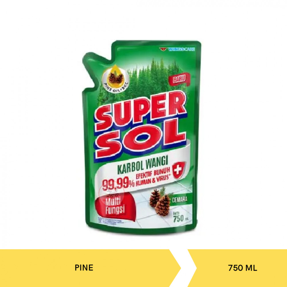 SUPERSOL KARBOL PINE POUCH 750ML X 12
