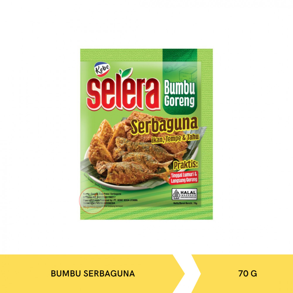 KOBE SELERA BUMBU GORENG SERBAGUNA 70G X 120