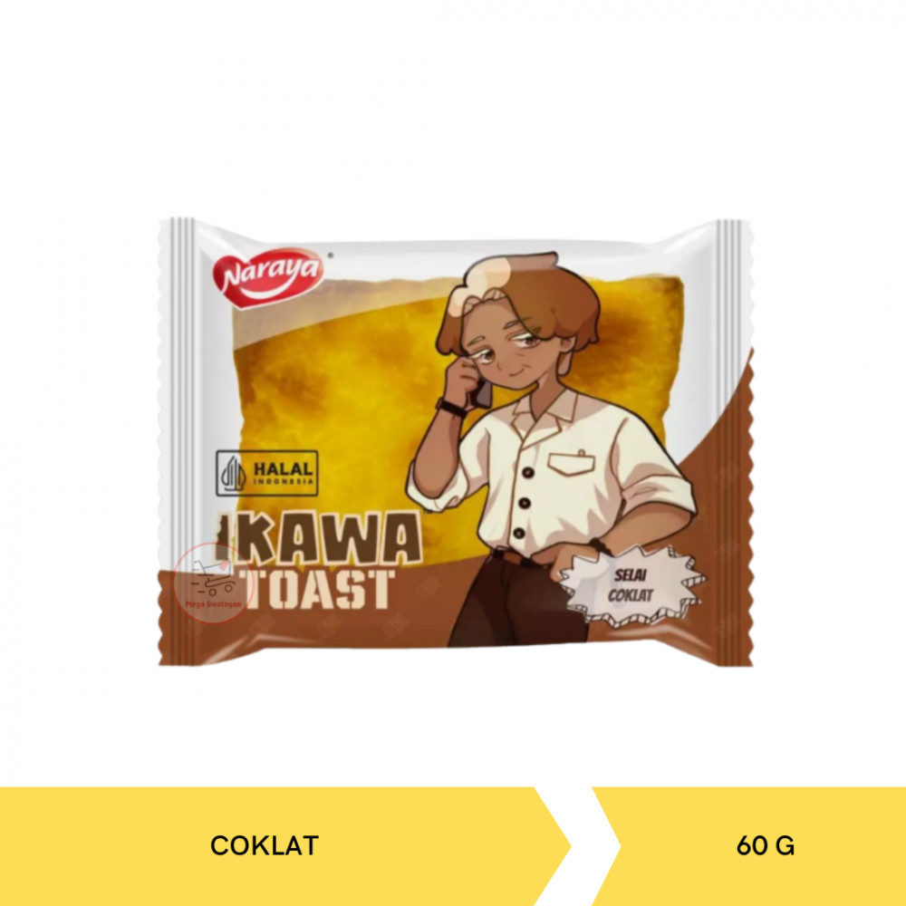 NARAYA IKAWA TOAST CHOCO 60GX40