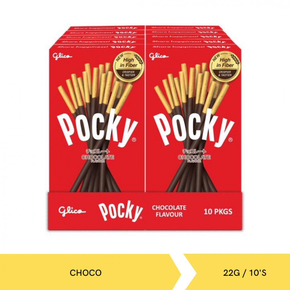GLICO POCKY CHOCO PACK 22G/10`S X 12