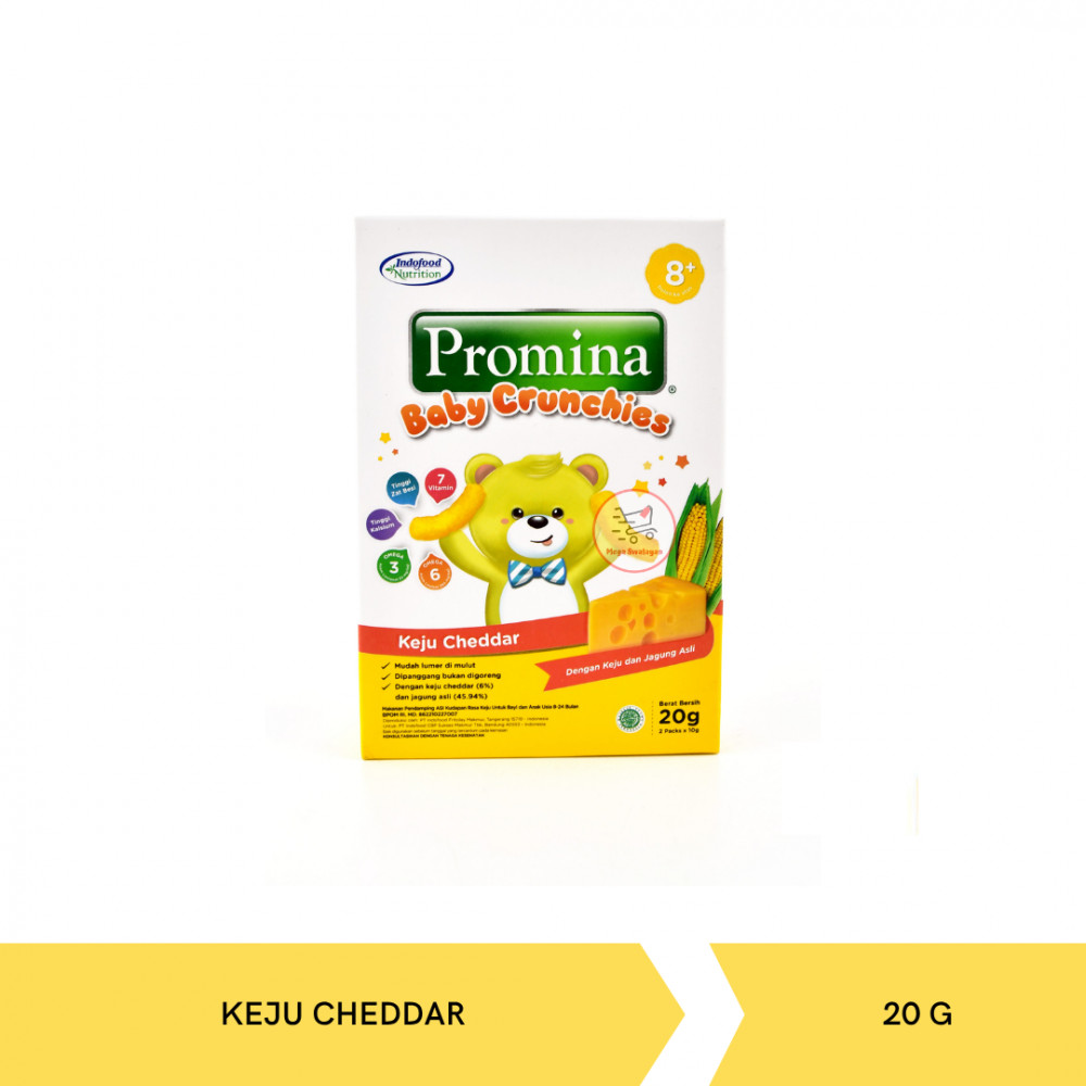PROMINA BABY CRUNCHIES KEJU CHEDDAR 20G X 24