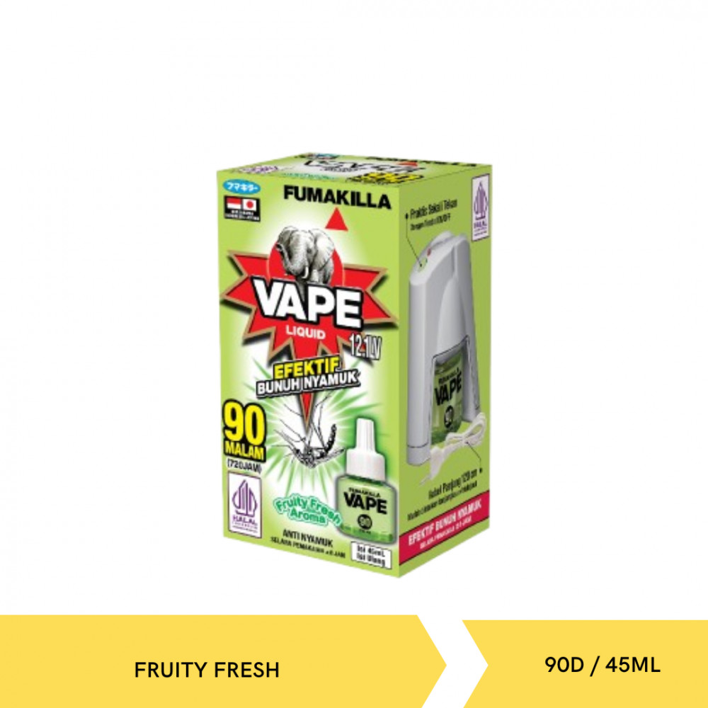 VAPE LIQ REFILL FRUITY FRESH 90D/45ML