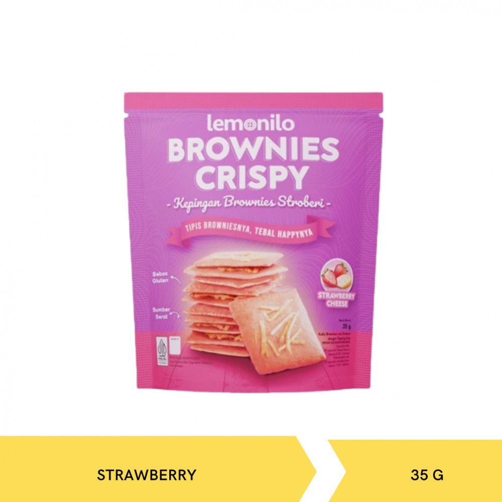 LEMONILO BROWNIES CRISPY STRAW 35G X 12