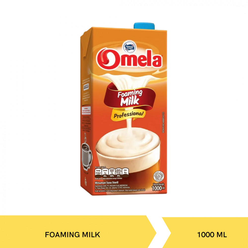 OMELA FOAMING MILK 1L X 12