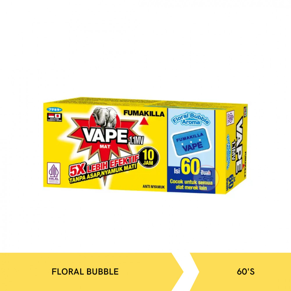 VAPE MAT FLORAL BUBBLE AROMA 60`S