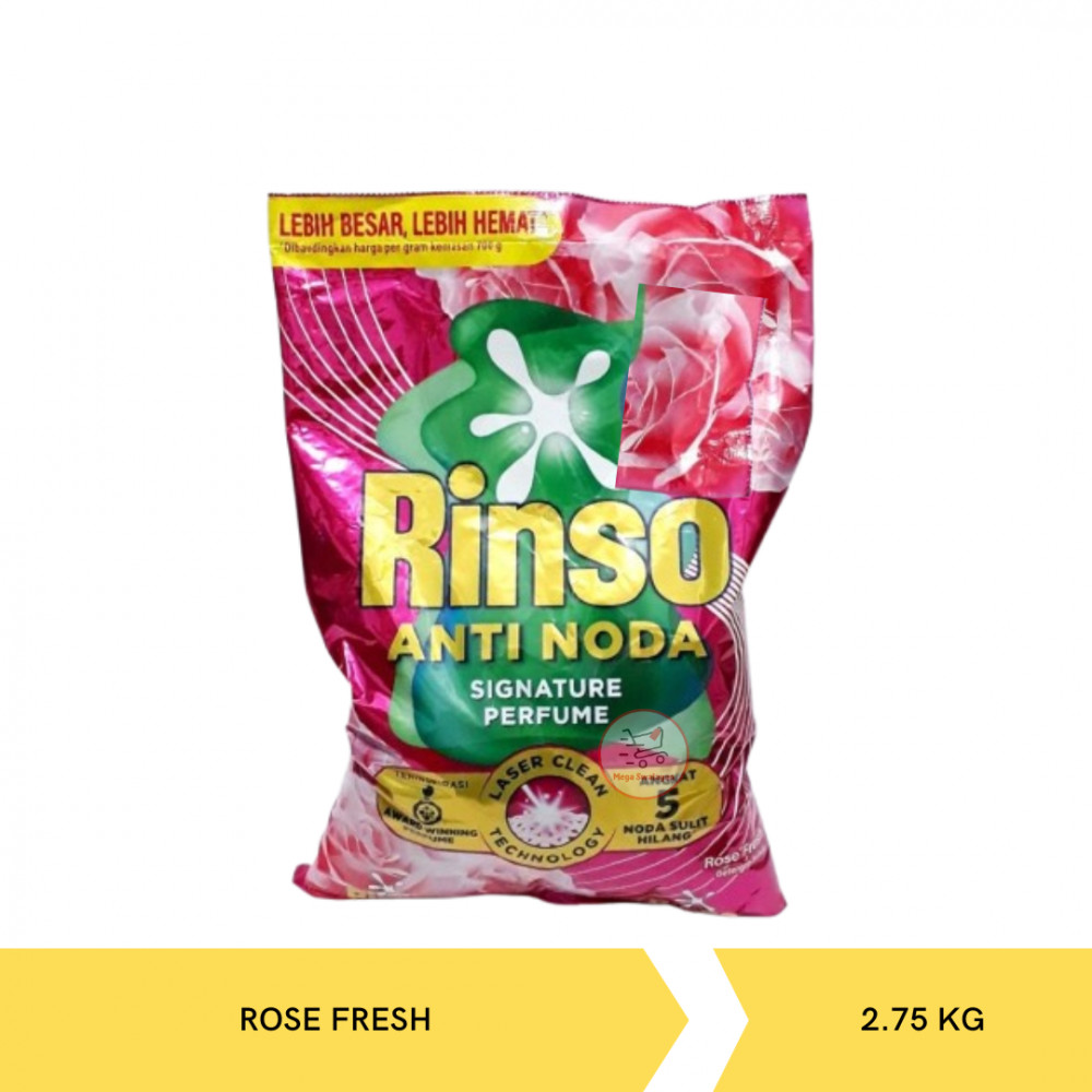 RINSO AN PWD ROSE FRESH 2.75KG X 4