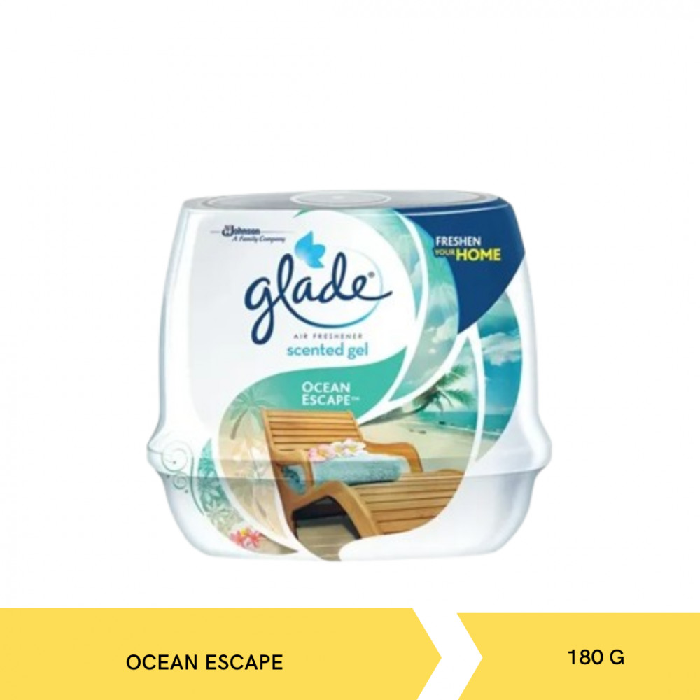 GLADE SCENTED GEL OCEAN ESCAPE 180G