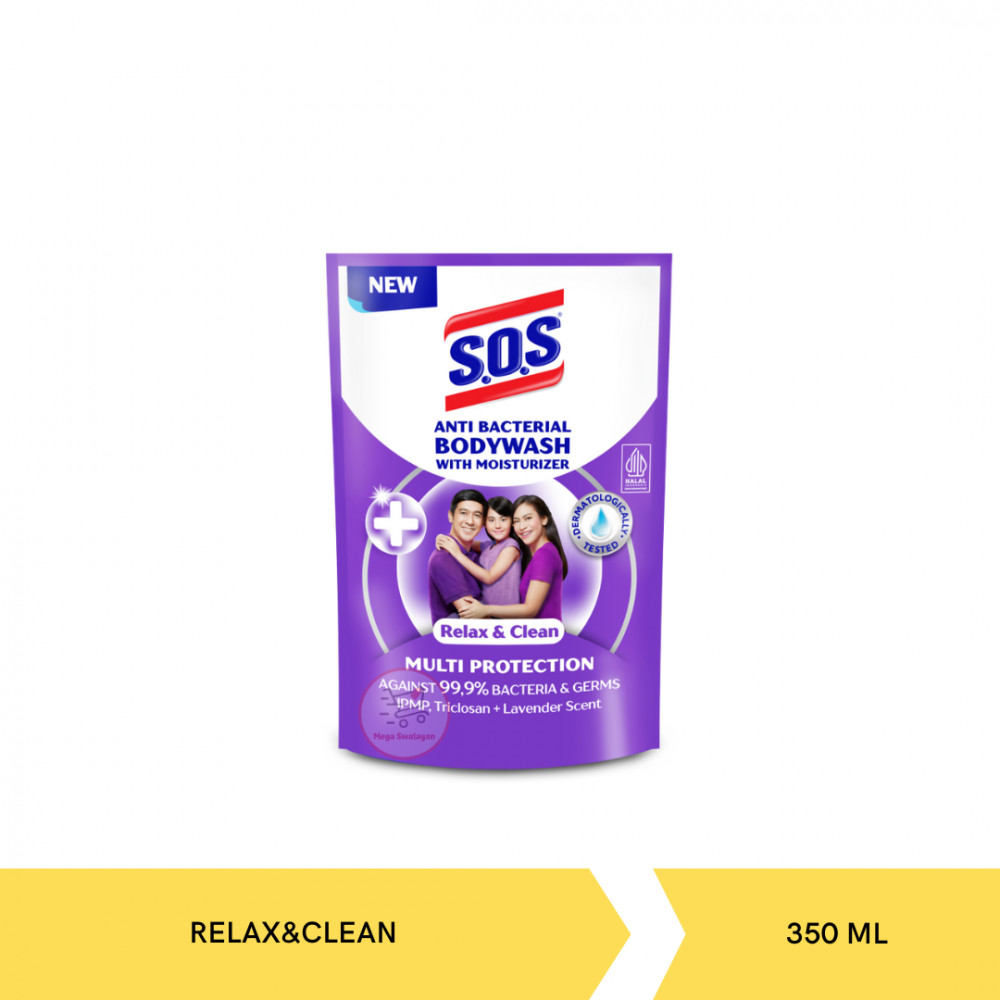 SOS BW RELAX&CLEAN POUCH 350ML