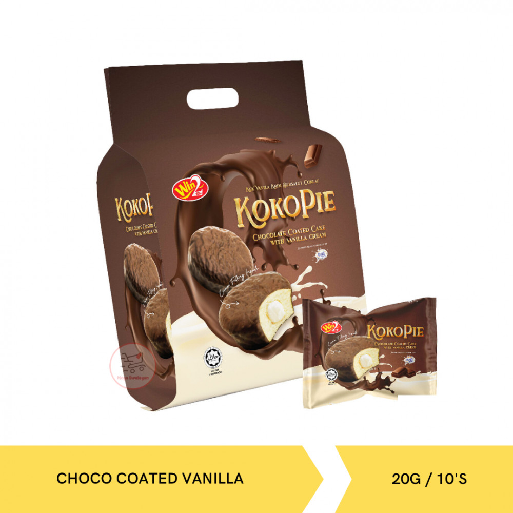 WIN2 KOKOPIE CHOCO COATED VANILA 20G/10`SX18