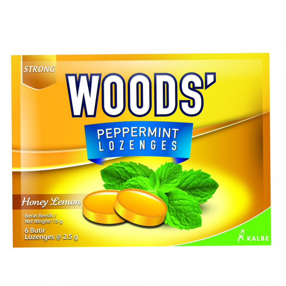 WOODS LOZENGES HONEY LEMON 2.5G/6`S X 15
