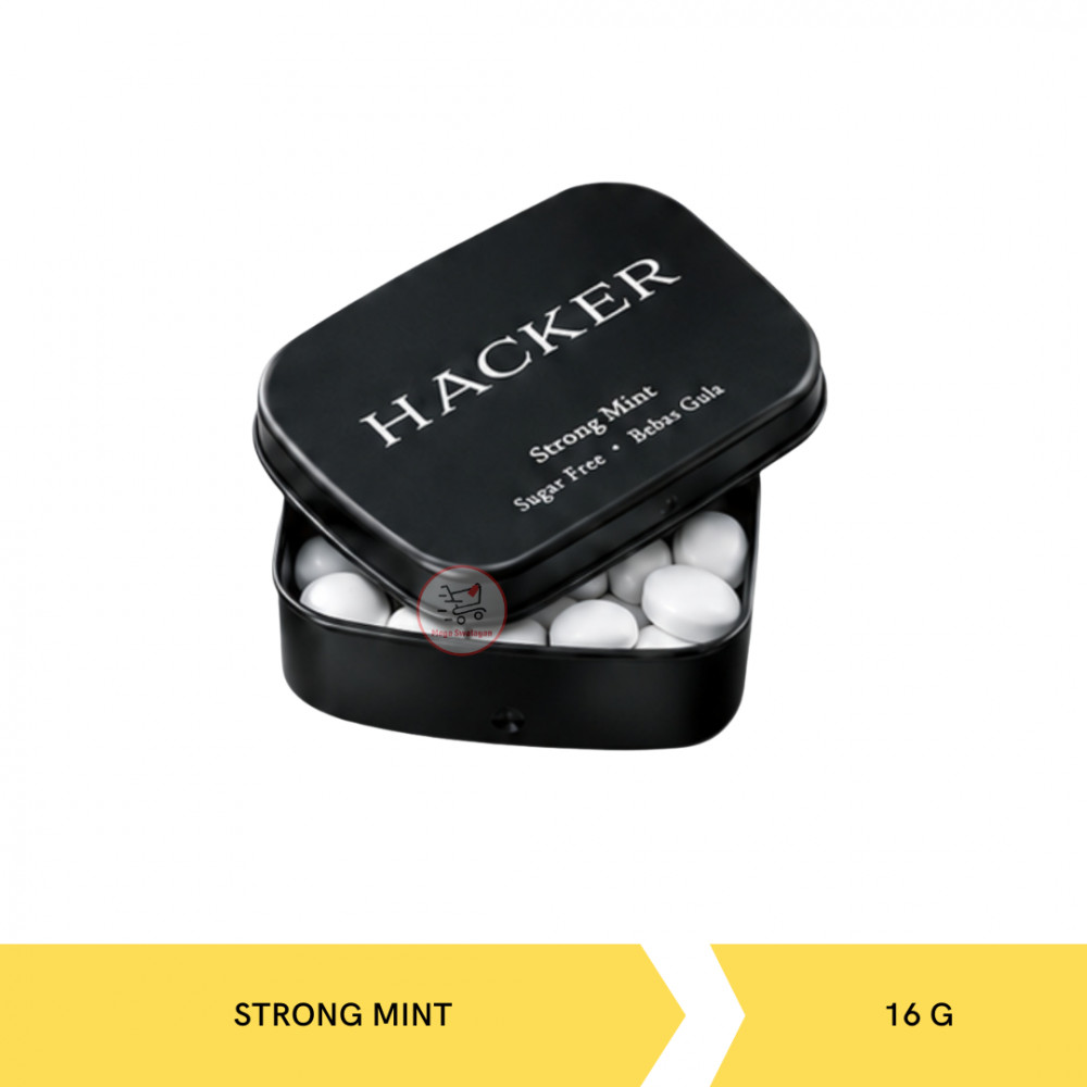 HACKER CANDY SF STRONG MINT TIN 16G X 12