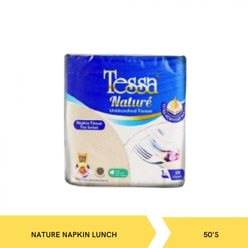 TESSA TN08 NATURE NAPKIN 50S 1PLY X 60