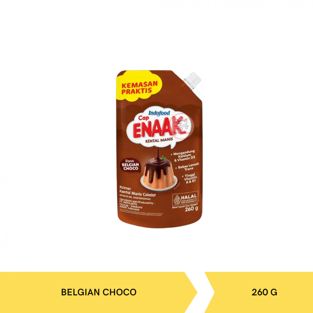 ENAAK KRIMER KM BELGIAN CHOCO POUCH 260G X 24