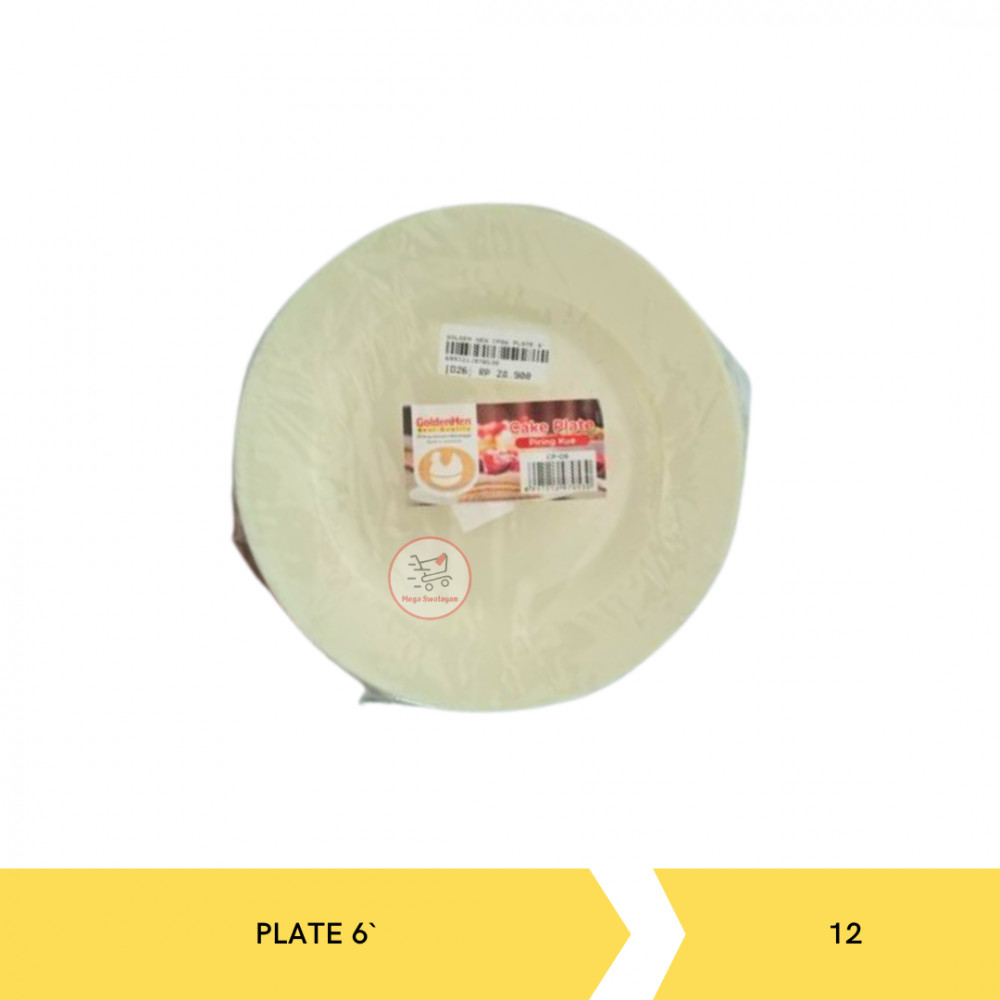 GOLDEN HEN CP06 PLATE 6` (150MM)