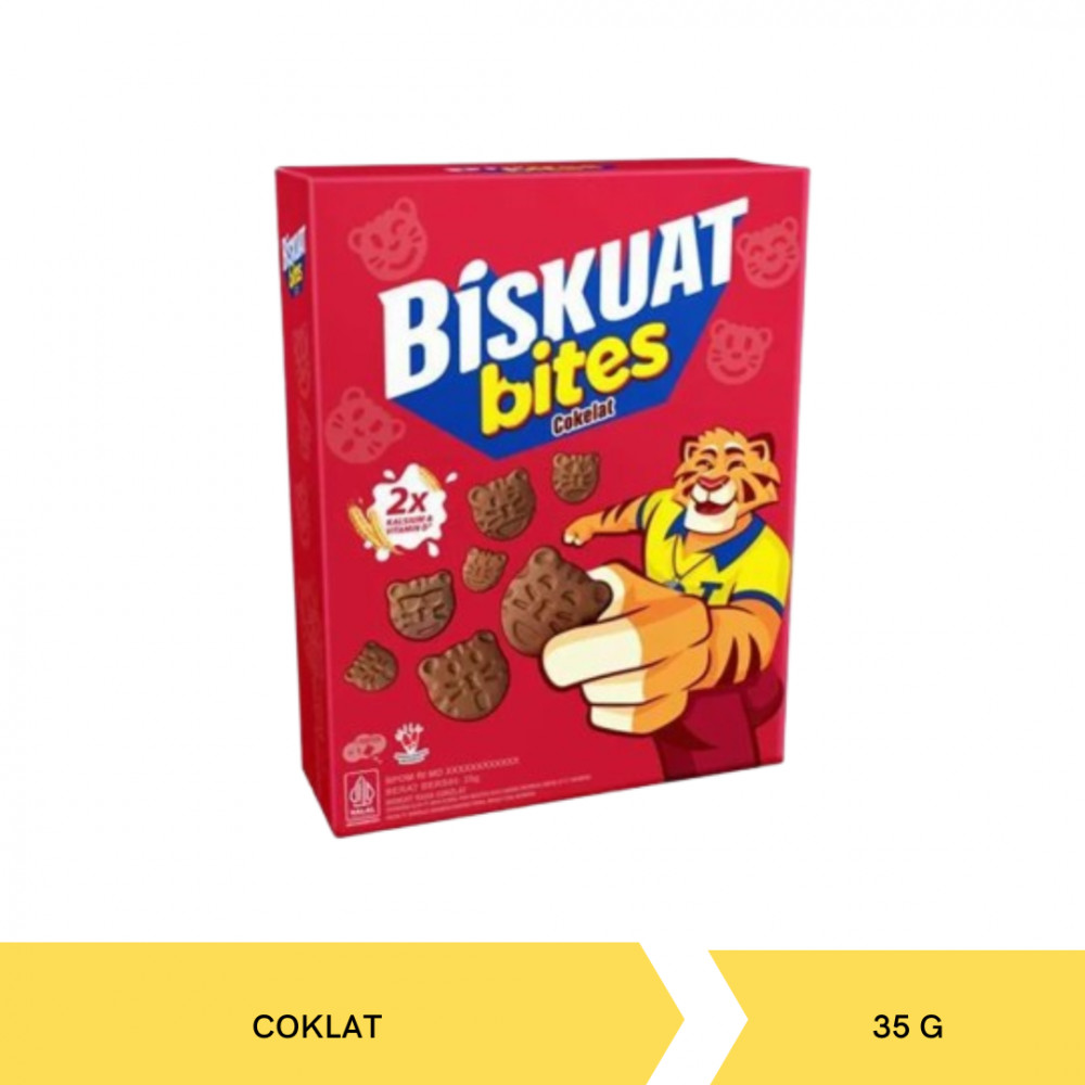 BISKUAT BITES COKLAT KTK 35G X 36