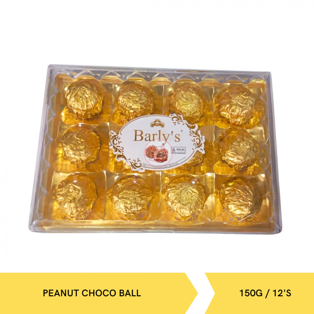 BARLY`S SQ12 PENUT CHOCO BALL 150G/12`SX24