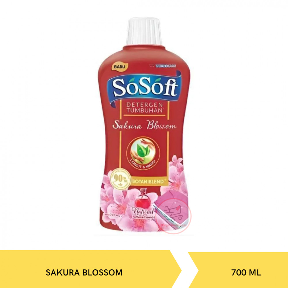 SO SOFT LIQ DET SAKURA BLOSSOM BTL 700ML X 6