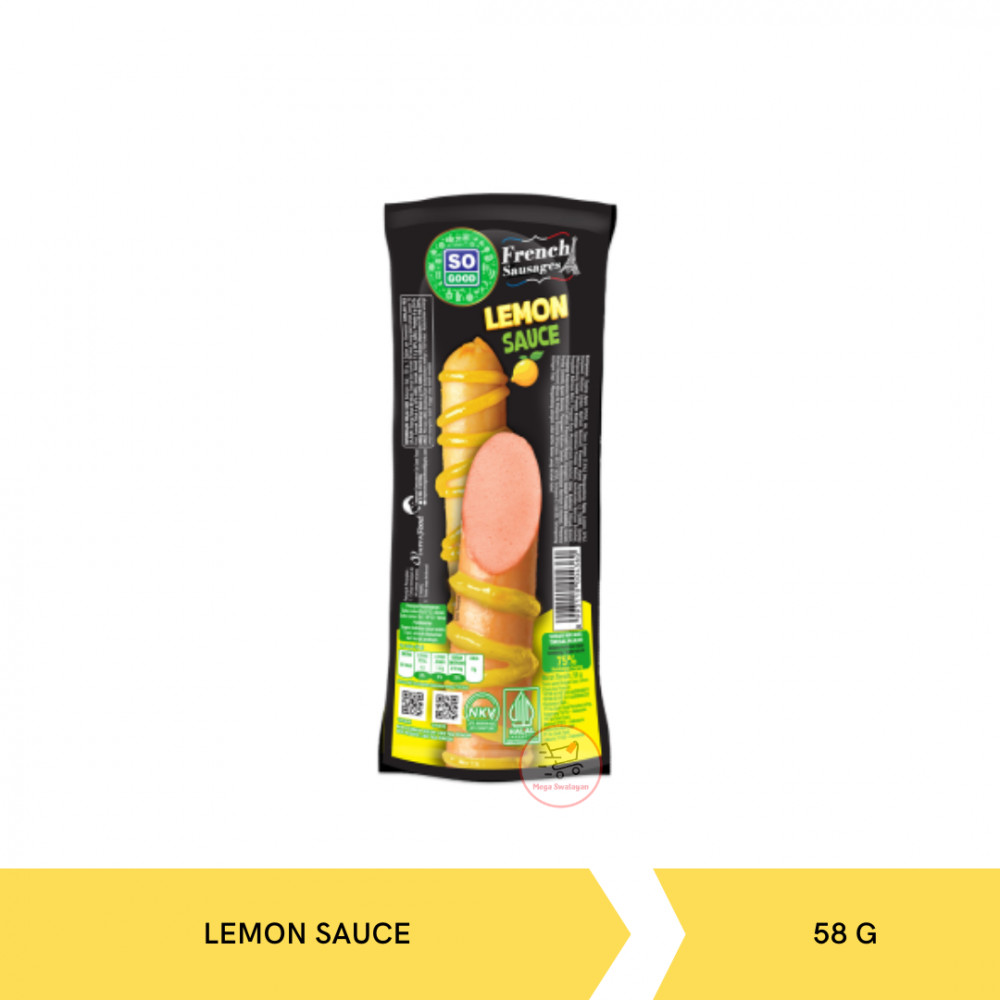 SO GOOD SOSIS FRANCE LEMON 58G X 10