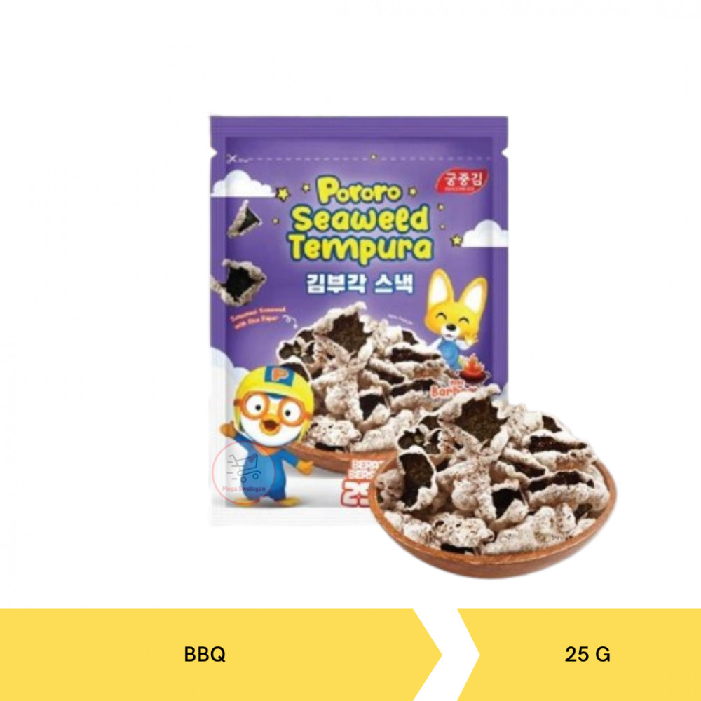 PORORO SEAWEED TEMPURA BBQ 25G