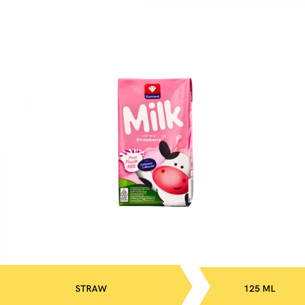 DIAMOND UHT STRAW 125ML X 40