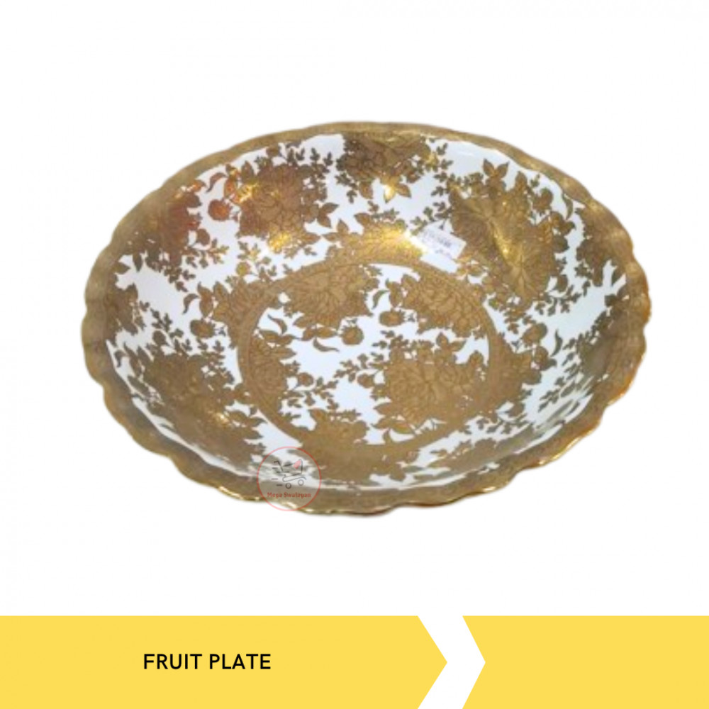 NAKAMI FP7718G/68 13` FRUIT PLATE W/STAND S.LILY