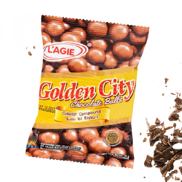 LAGIE GOLDEN CITY CHOCO BALLS 50G X 36