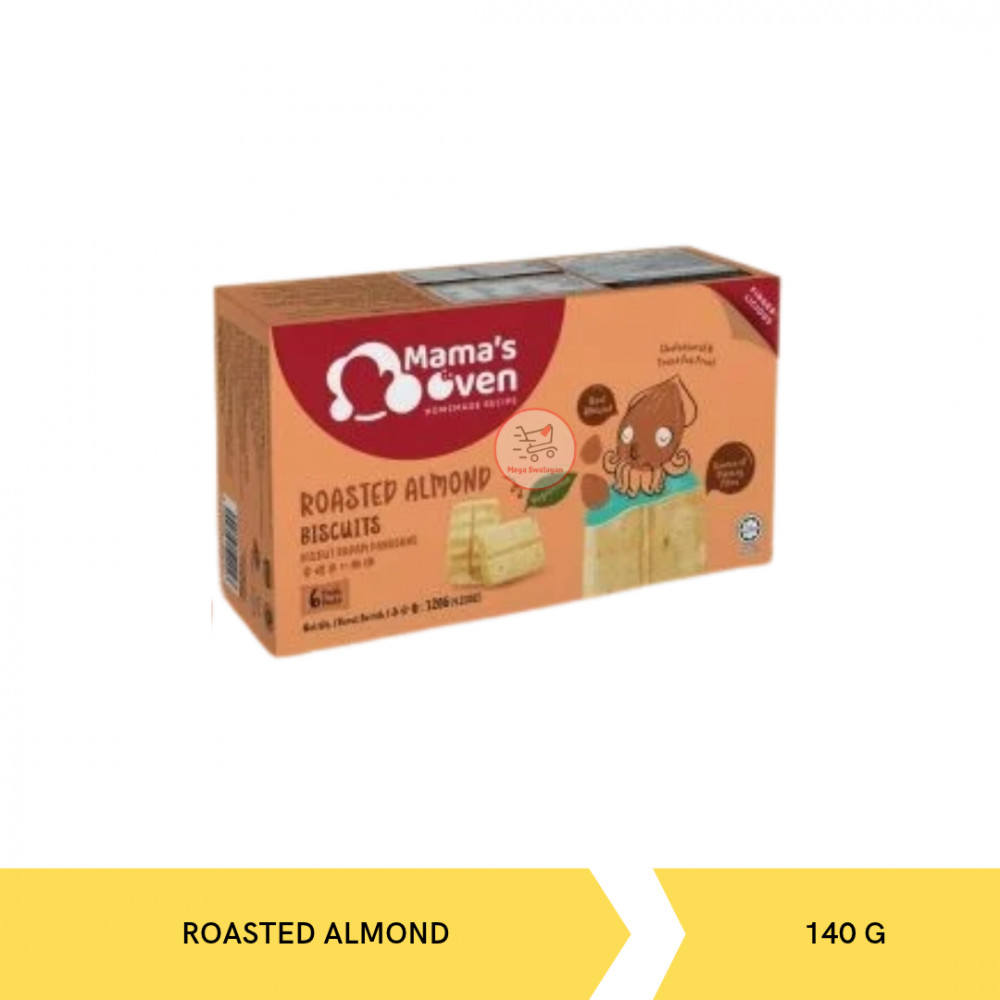 MAMA`S OVEN ROASTED ALMOND BISC 140GX24