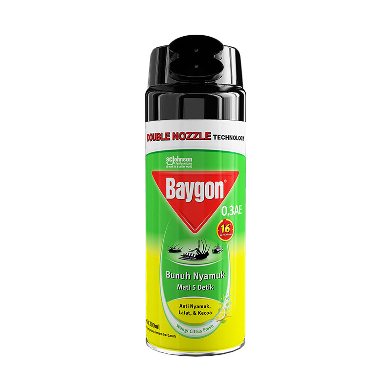 BAYGON AERO CITRUS FRESH 200ML X 12