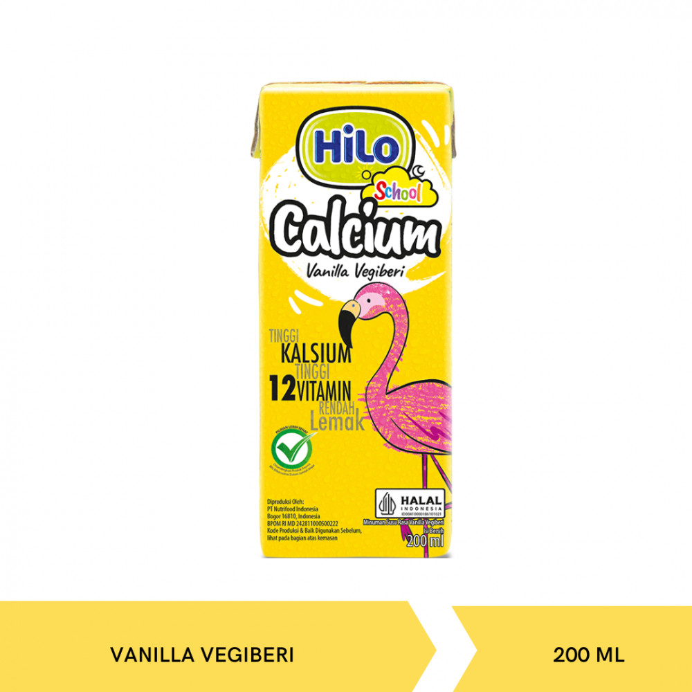 HILO SCHOOL UHT VANILLA VEGIBERI 200ML X 24