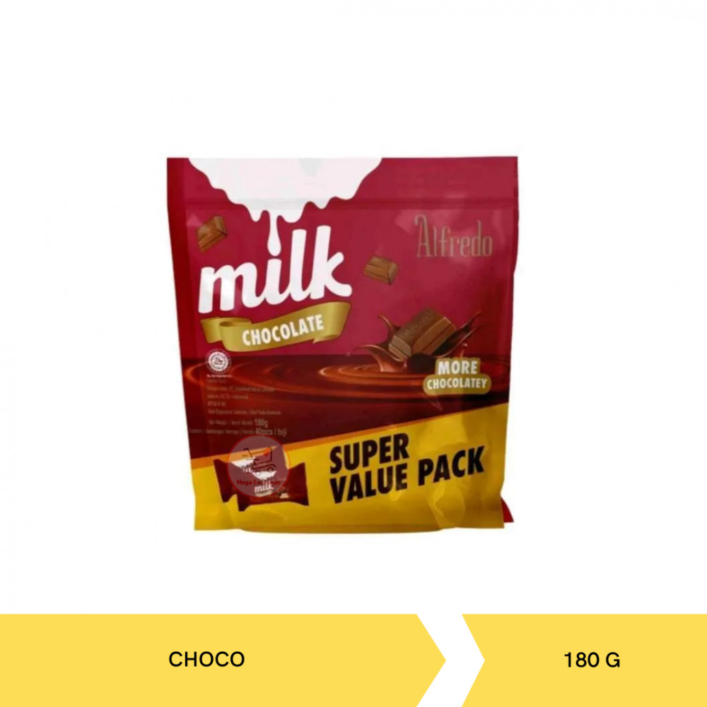 ALFREDO MILK CHOCO VALUEPACK 180G X 16