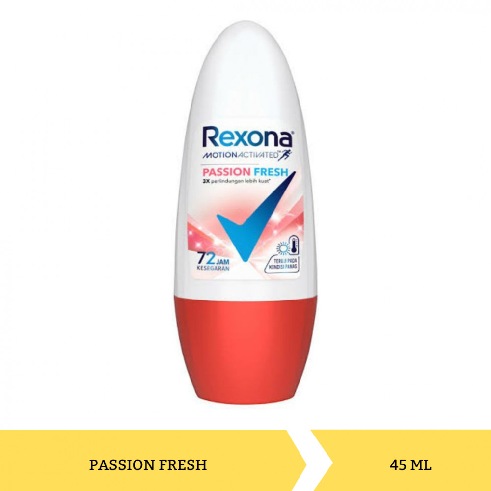 Mega Swalayan - REXONA ROLL ON WOMEN PASSION FRESH 45ML X 24