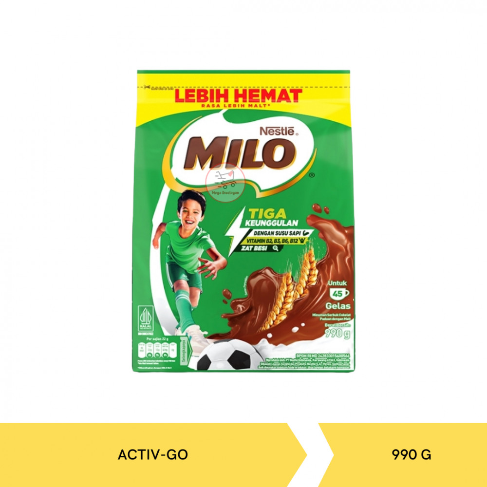 MILO ACTIV-GO POUCH 990G X 12