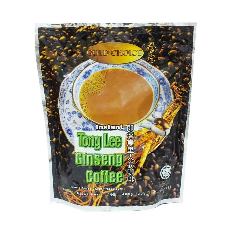 GOLD CHOICE TONG LEE GINSENG COFFEE BAG 400G X 24