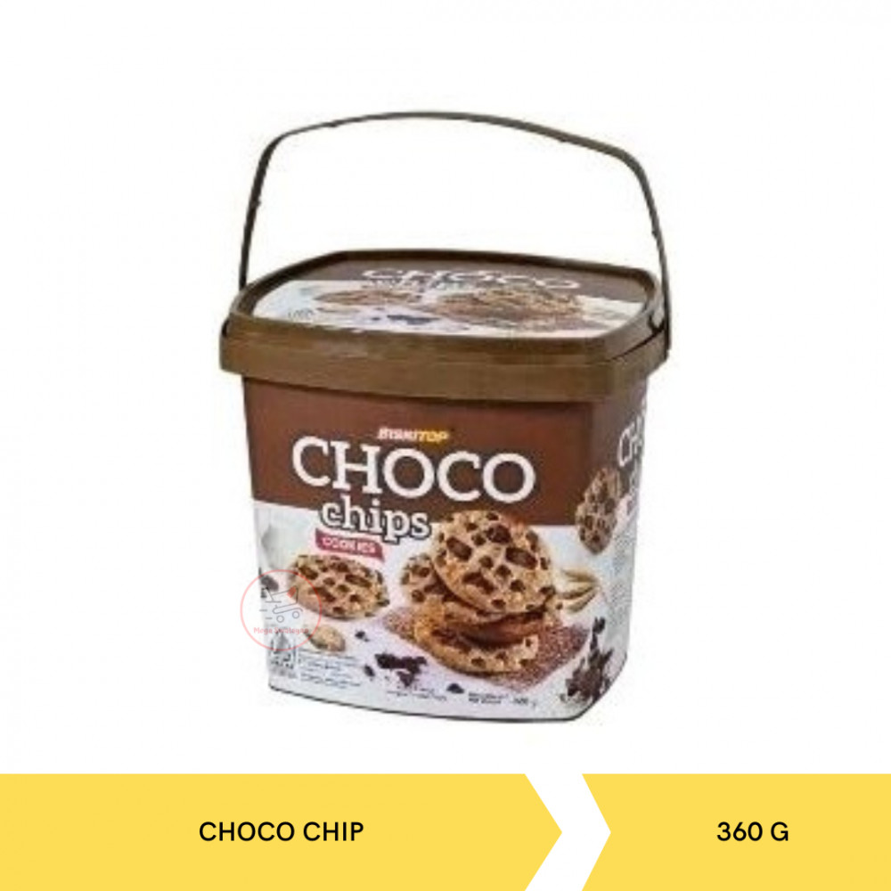BISKITOP COOKIES CHOCO CHIP PAIL 360G X 6