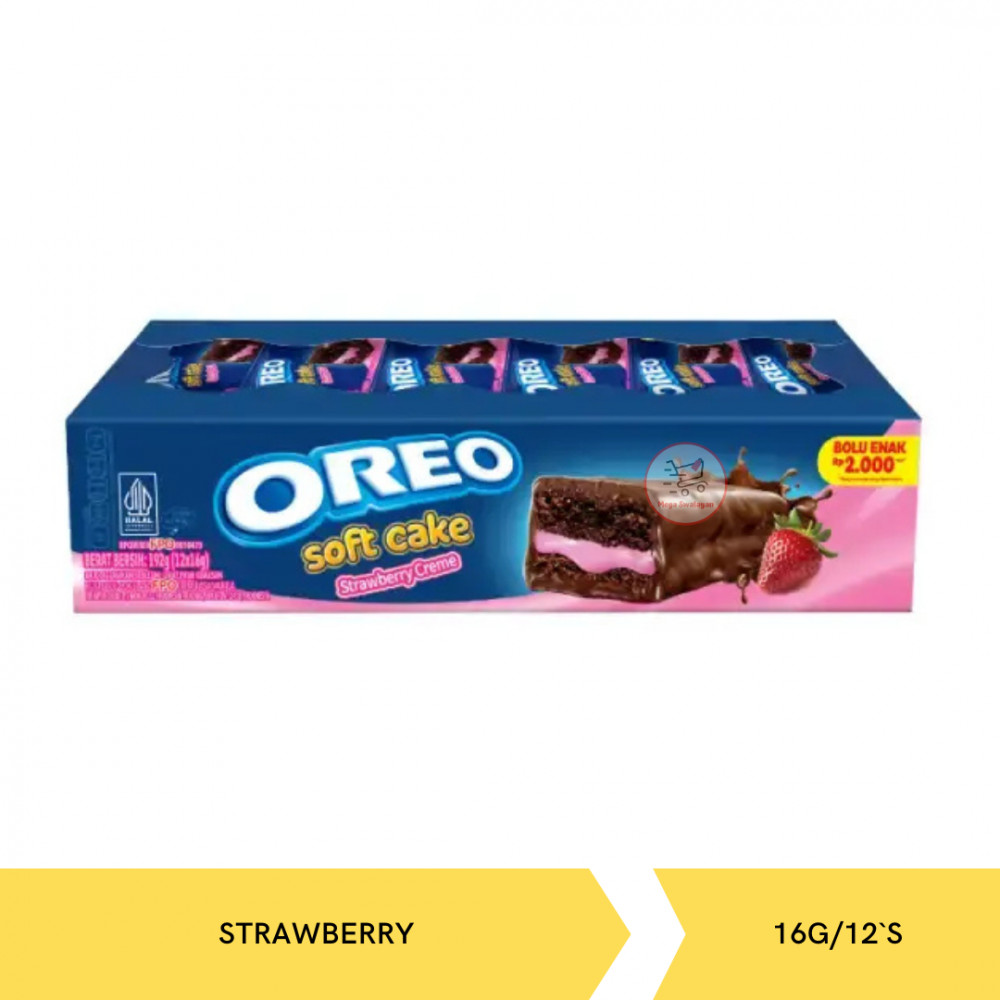 KRAFT OREO SOFT CAKE STRAW KTK 16G/12`S  X 12