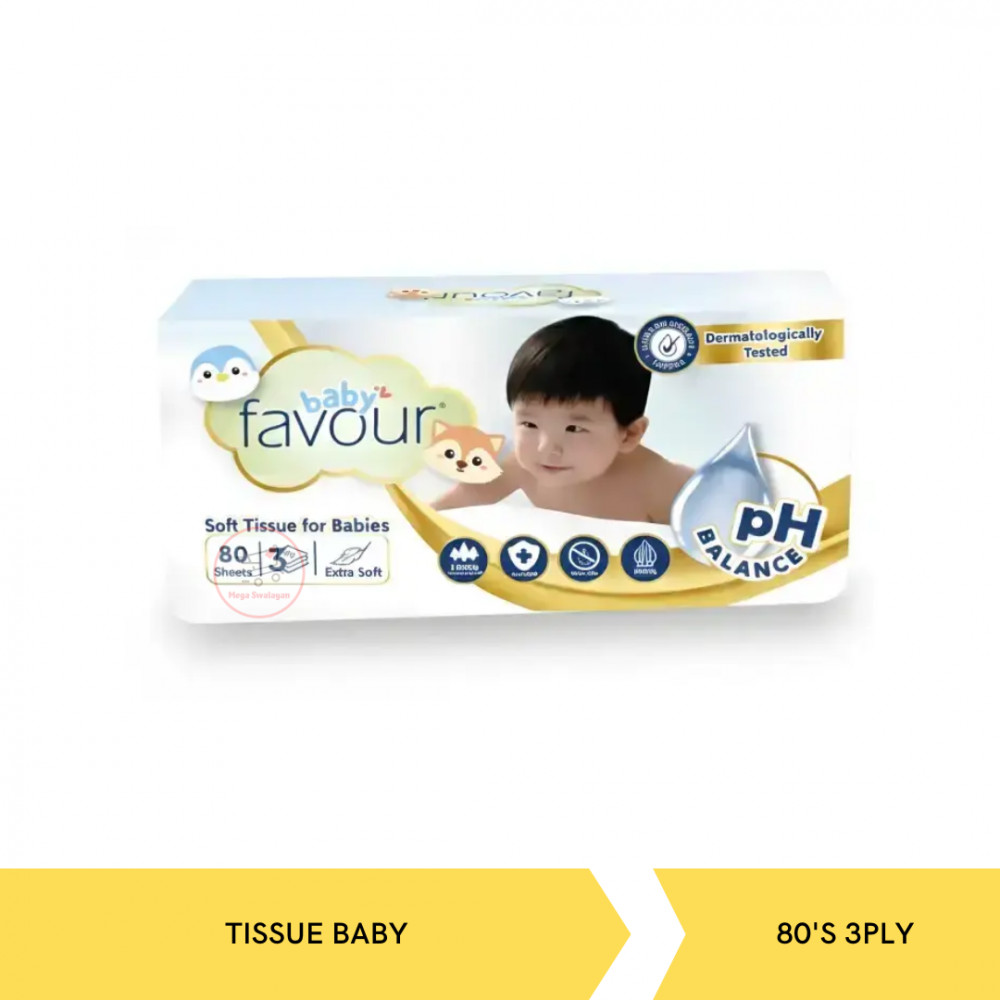 FAVOUR TISSUE BABY 80`S 3PLY X60