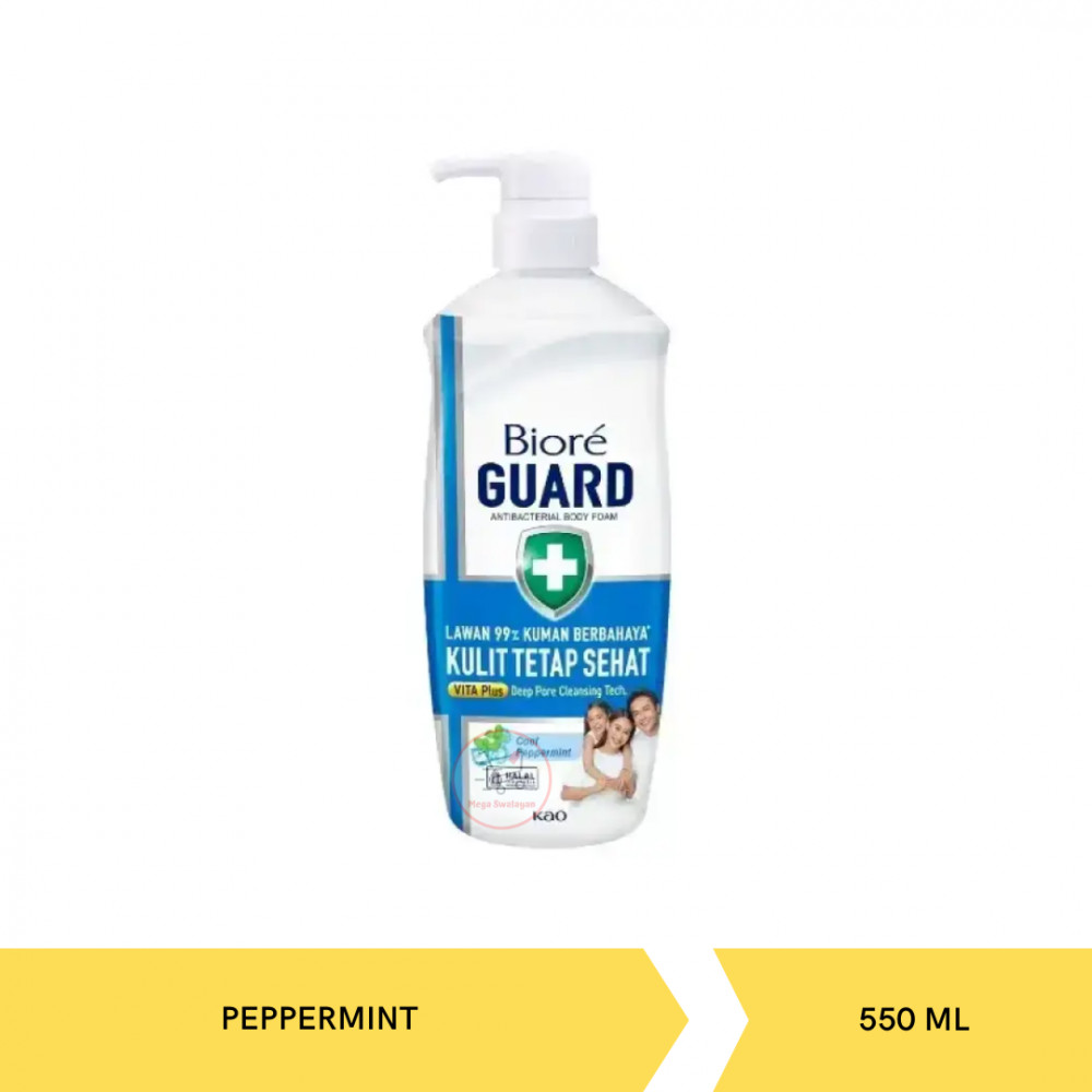 BIORE FOAM COOL PEPPERMINT PUMP 550ML