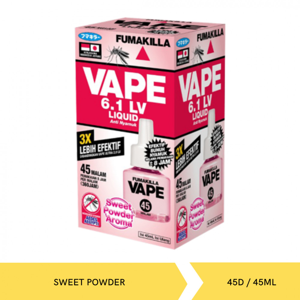 VAPE LIQ REFILL SWEET POWDER 45D/45ML