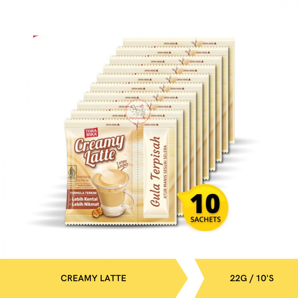 TORABIKA CREAMY LATTE BANDED 22G/10`S X 12