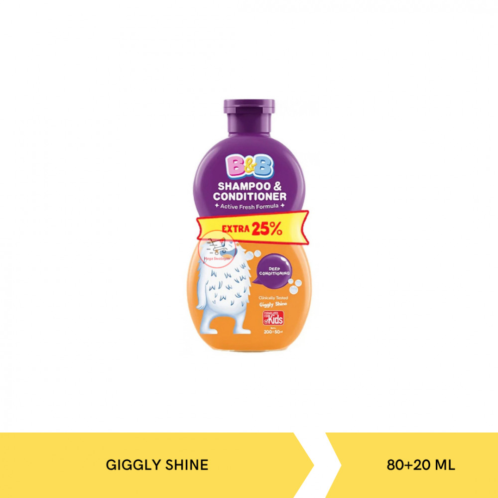 B&B SHP&COND GIGGLY SHINE 80+20ML X 36