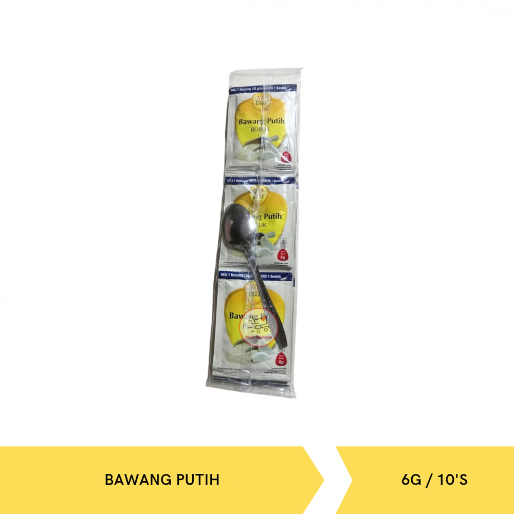 KUPU-KUPU BAWANG PUTIH PACK 6G/10`S X 16