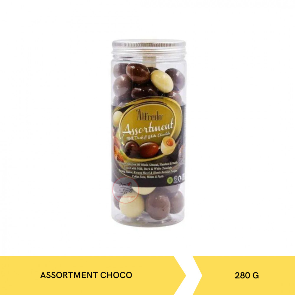 ALFREDO ASSORTMENT CHOCO JAR 280GX24
