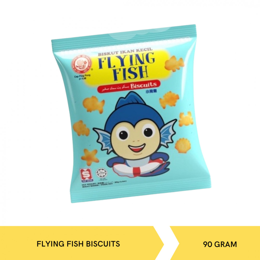 HUP SENG FLYING FISH BISCUITS 90G X 24