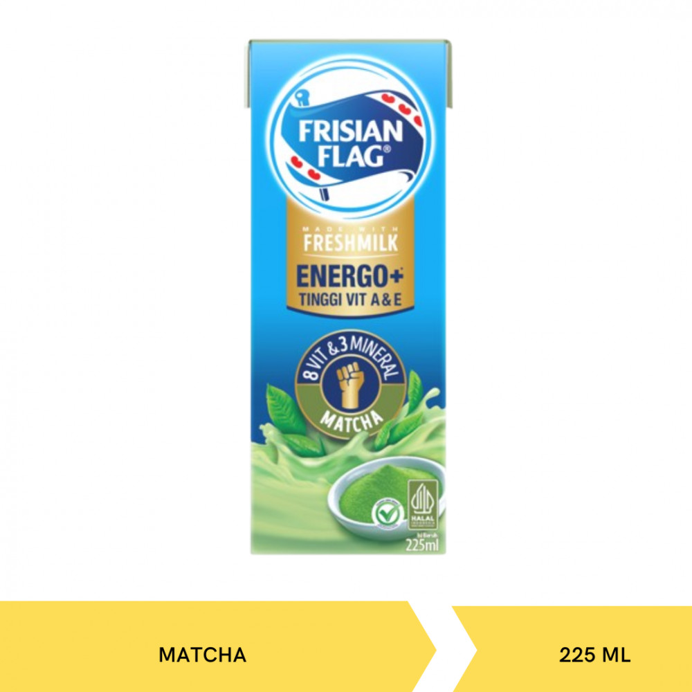 FRISIAN FLAG UHT MILK MATCHA 225ML X 36
