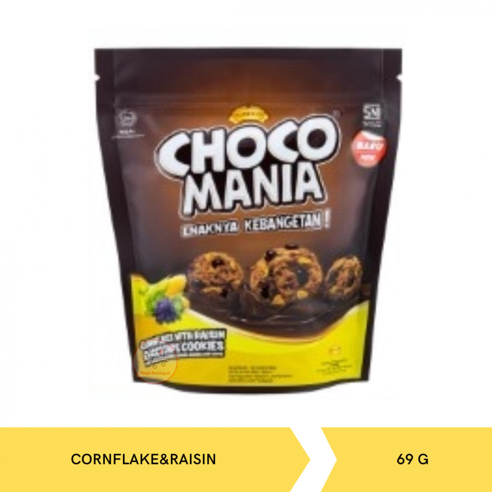 CHOCO MANIA CORNFLAKES WITH RAISIN 69G X 48