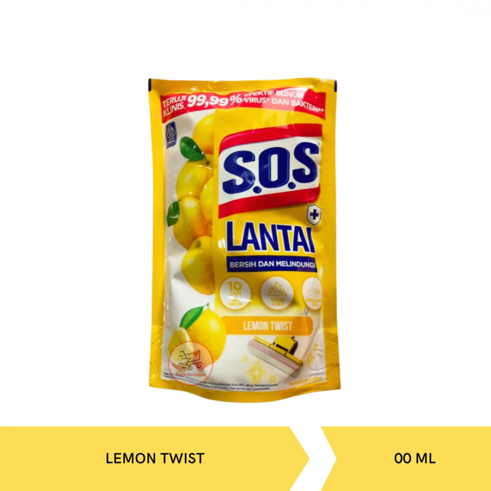 SOS FLOOR LEMON TWIST POUCH 700ML X 12