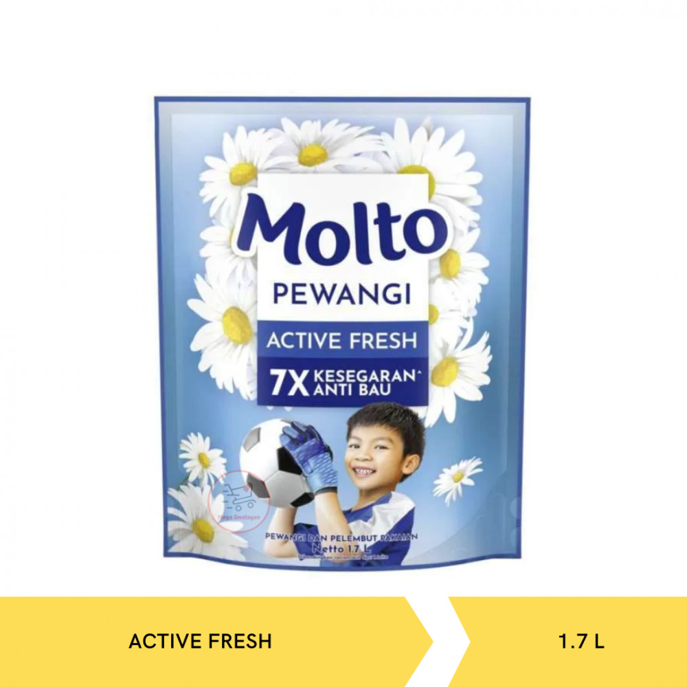 MOLTO PEWANGI ACTIVE FRESH POUCH 1.7L X 6