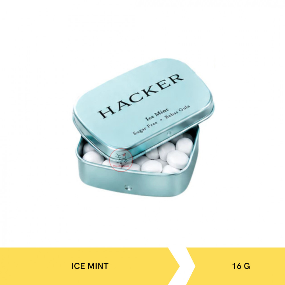 HACKER CANDY SF ICE MINT TIN 16G X 12