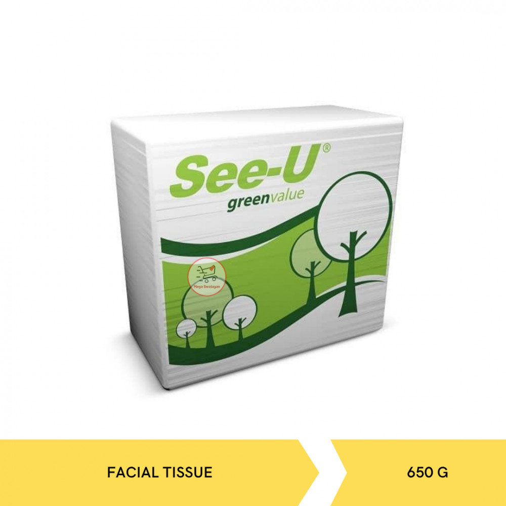 SEE-U GREEN VALUE FACIAL TISSUE 650GX20